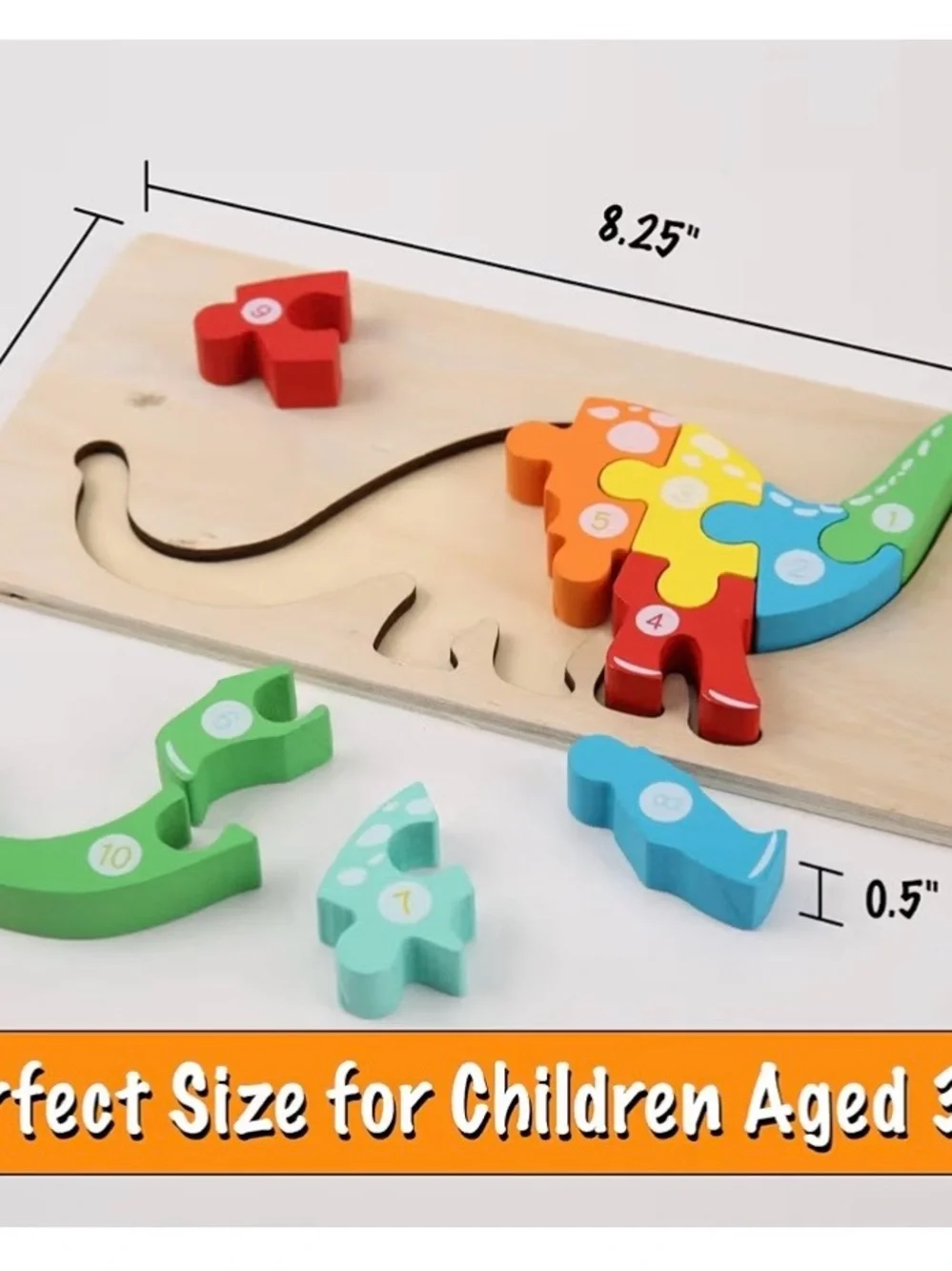 Montessori Wooden Puzzles with Carrying Bag (4 Pack) NIB